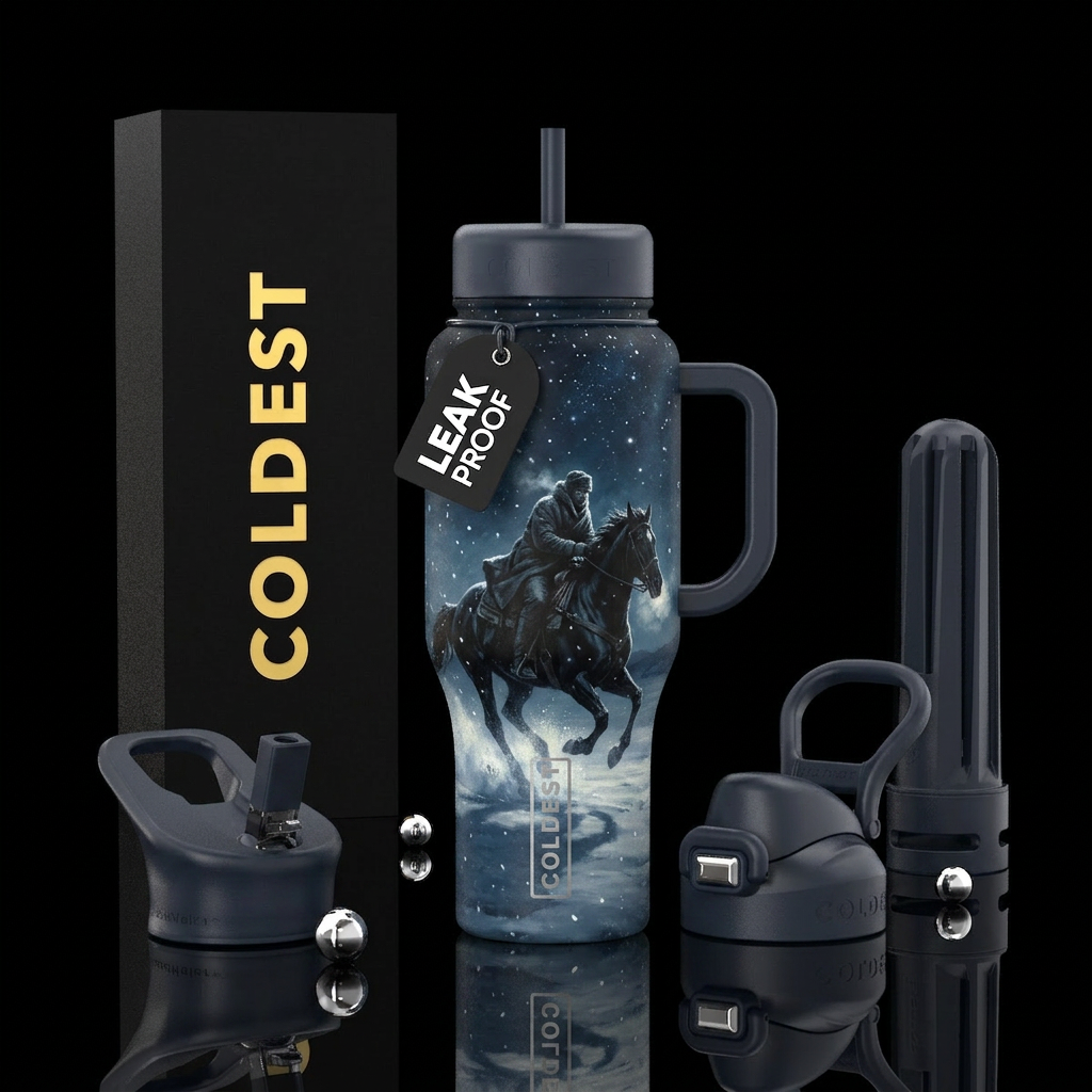 Night Ride water bottle design