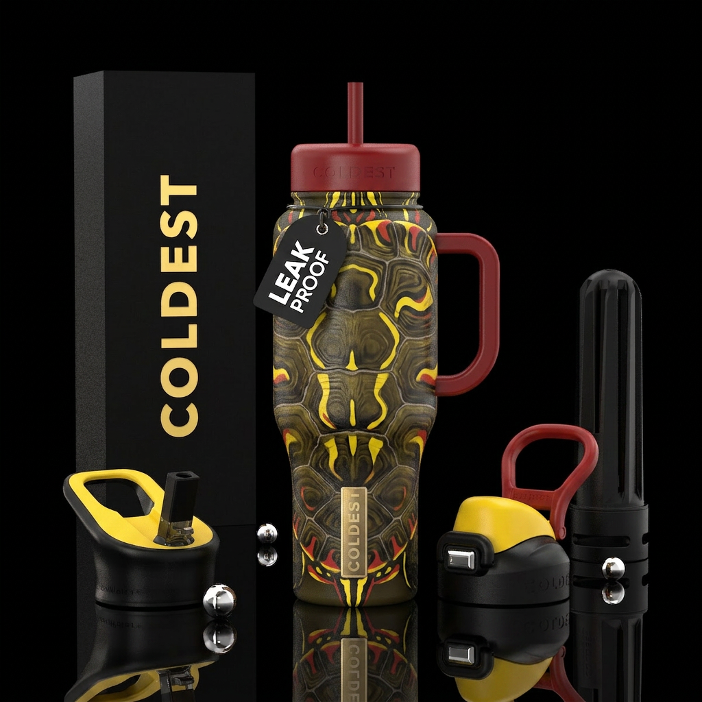 Eastern Painted Turtle water bottle design