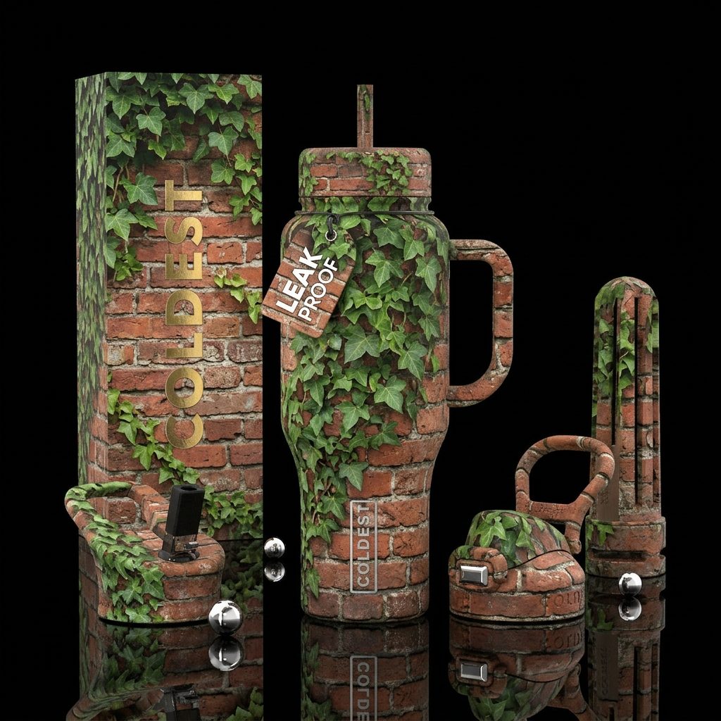English Ivy water bottle design