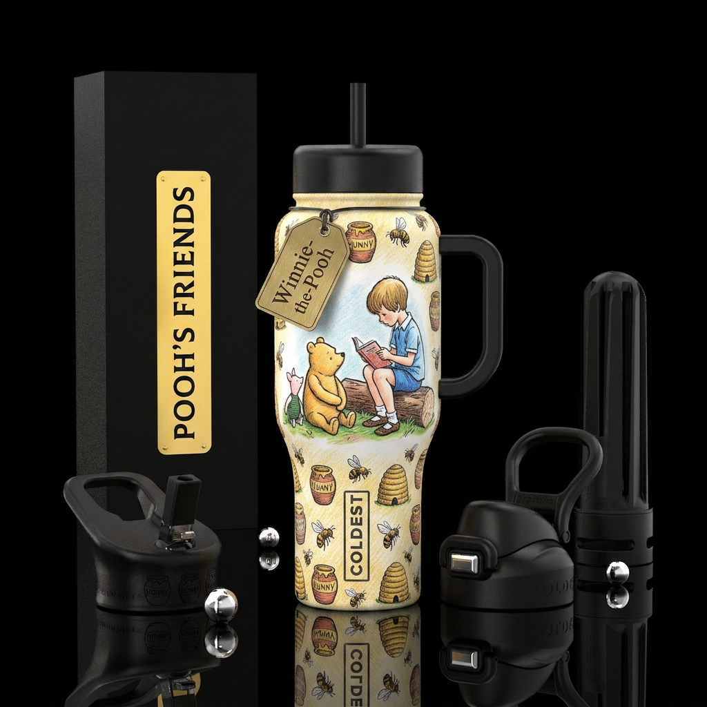 Winnie-the-Pooh water bottle design