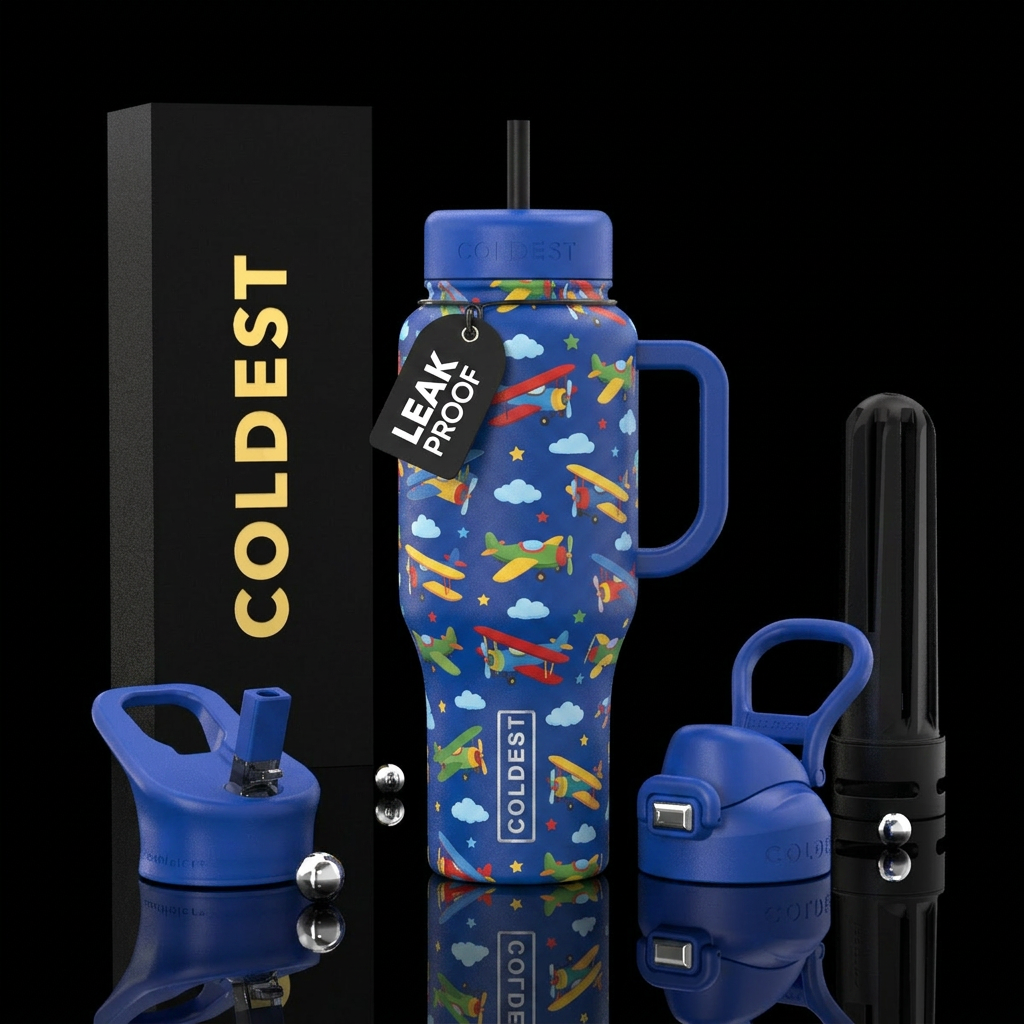 Baby airplanes cup for boys kids cup water bottle design