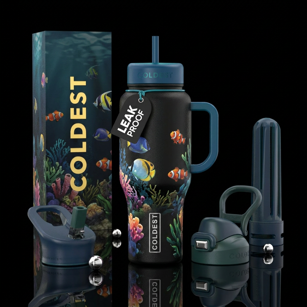 Snorkeling with coldest water bottle floating water bottle design