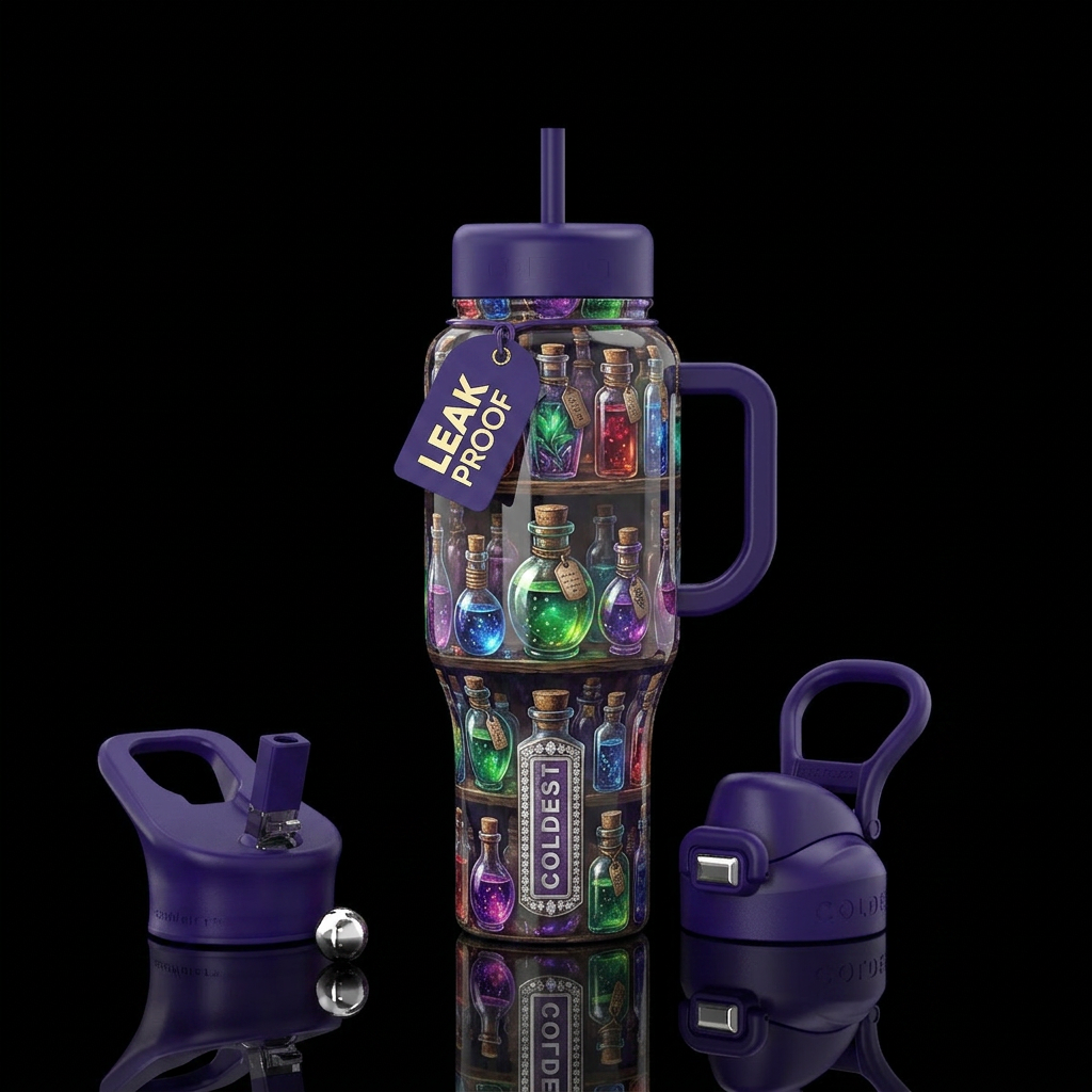 Magical potions water bottle design