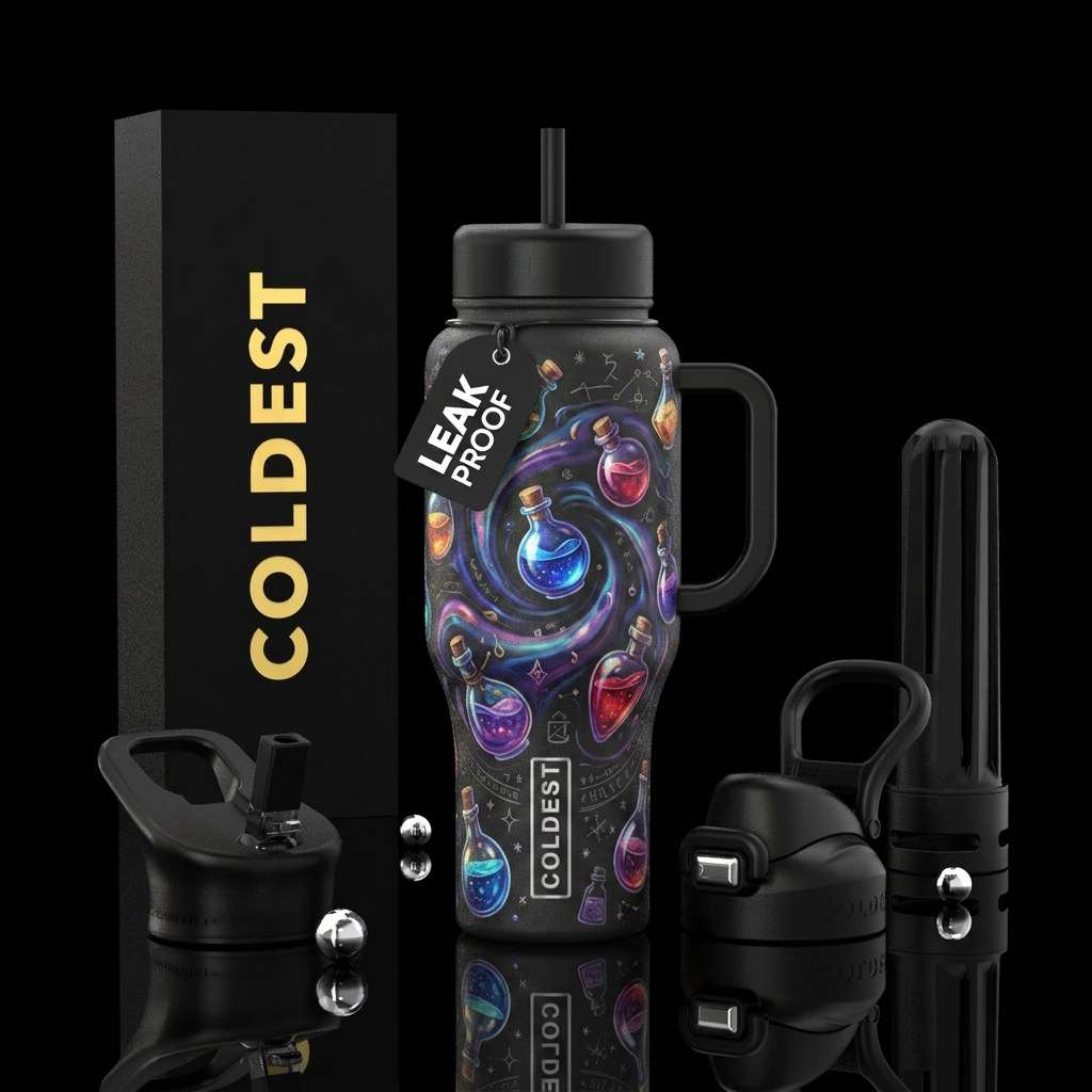 Magical potions water bottle design