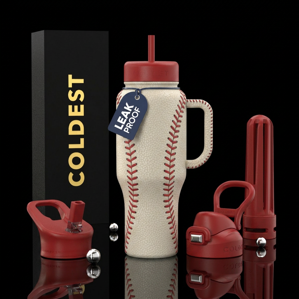 Baseball water bottle design
