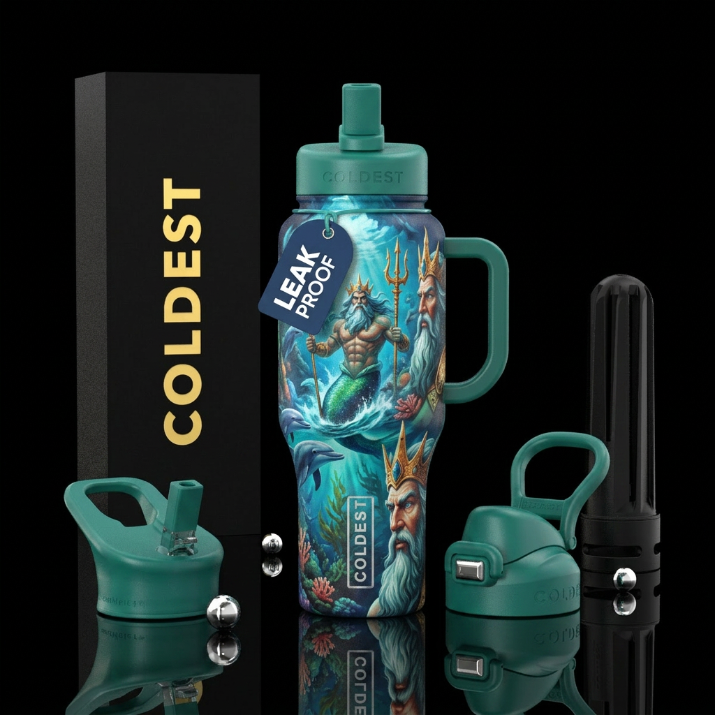 king Triton water bottle design