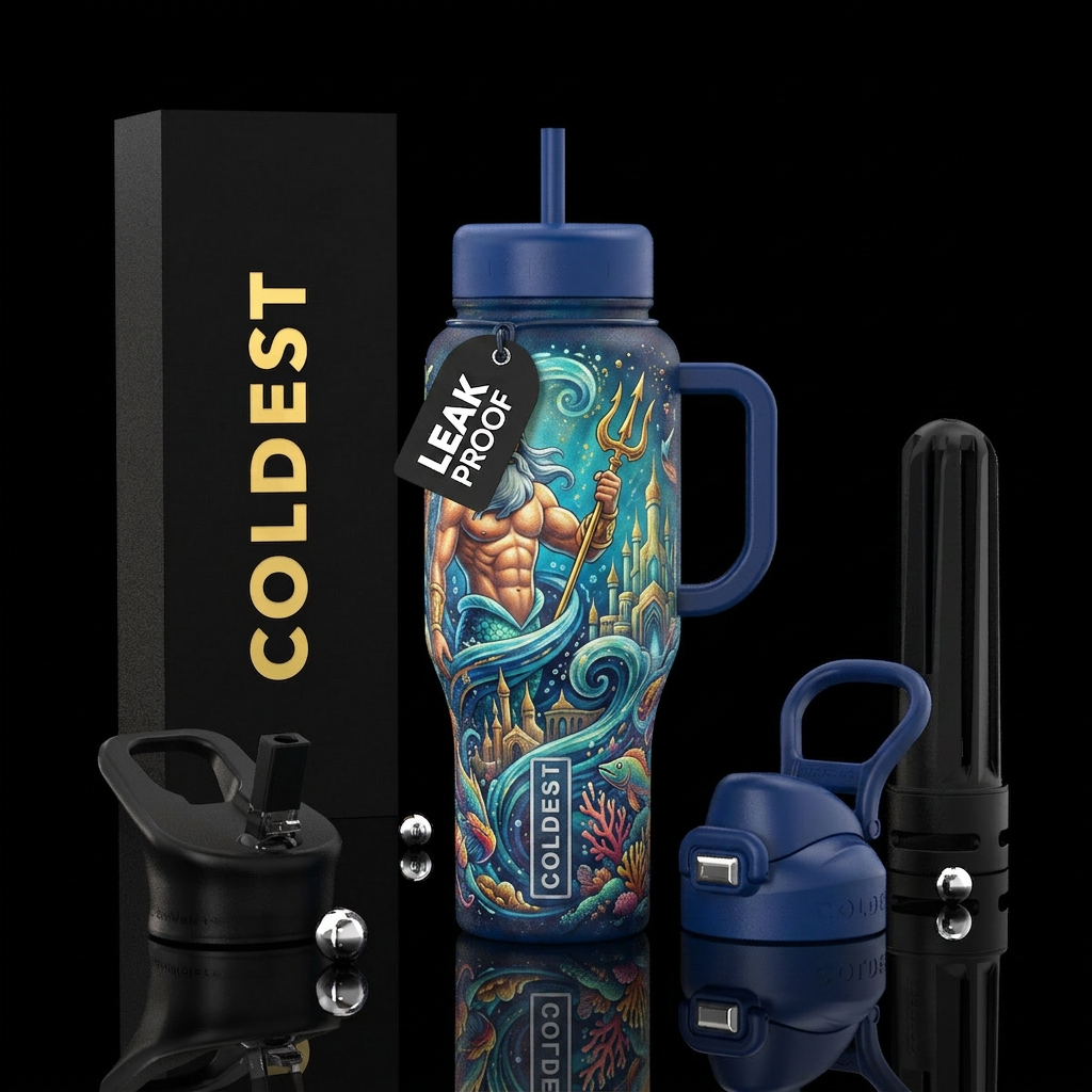 king Triton water bottle design