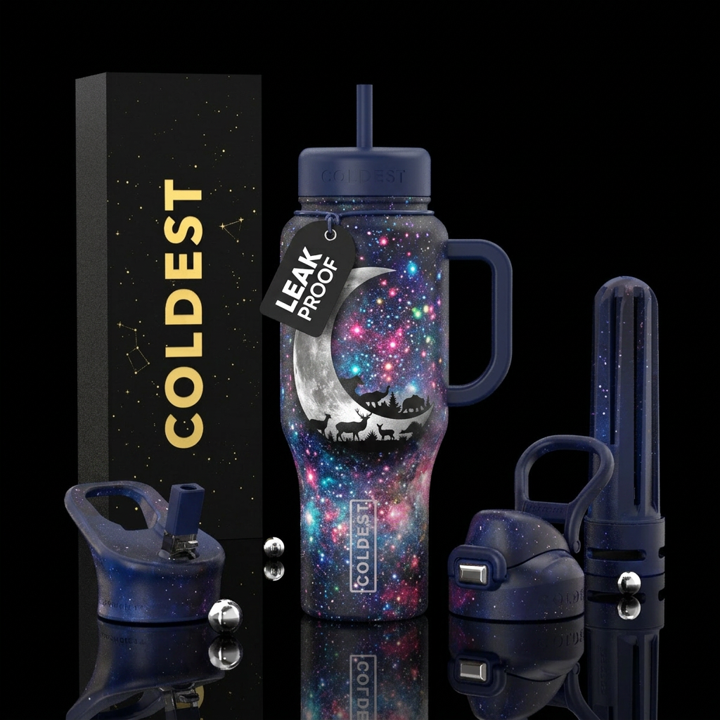 Moonlight water bottle design