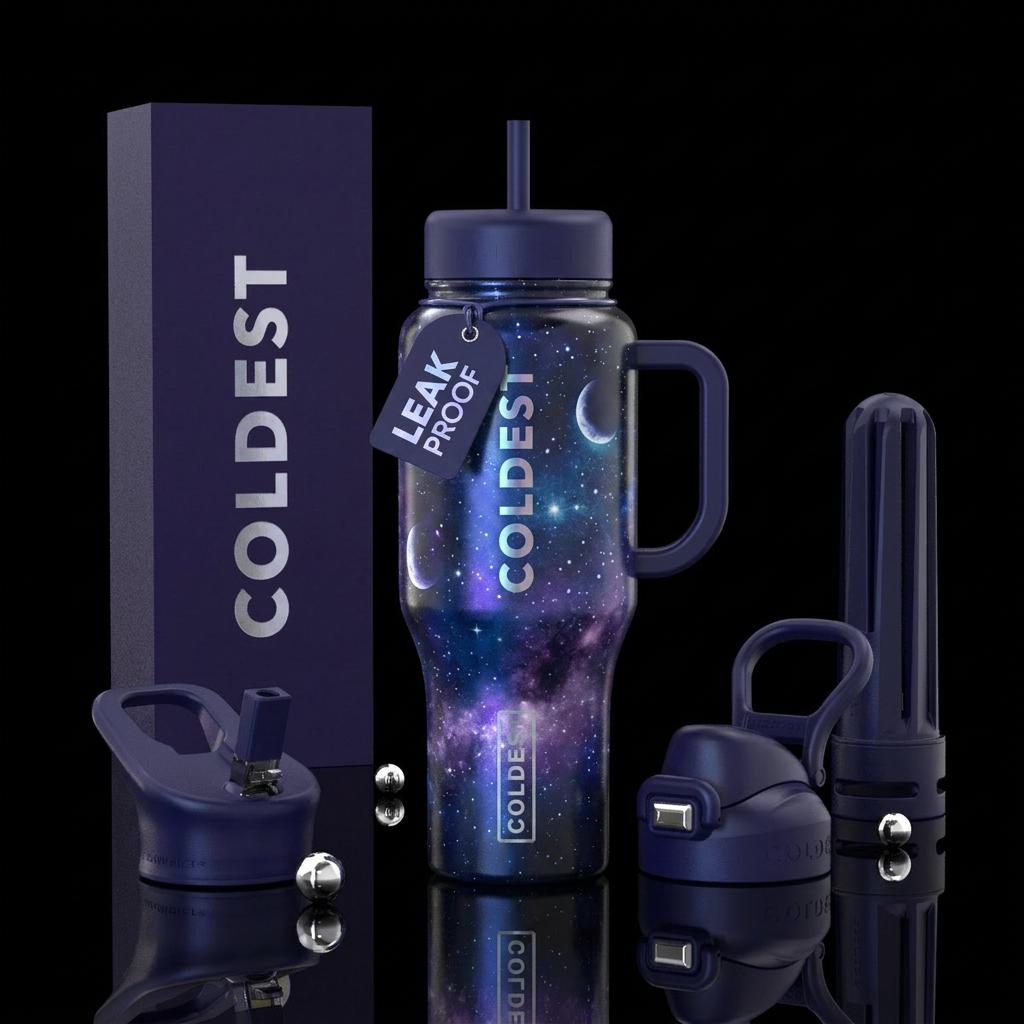 Moonlight water bottle design