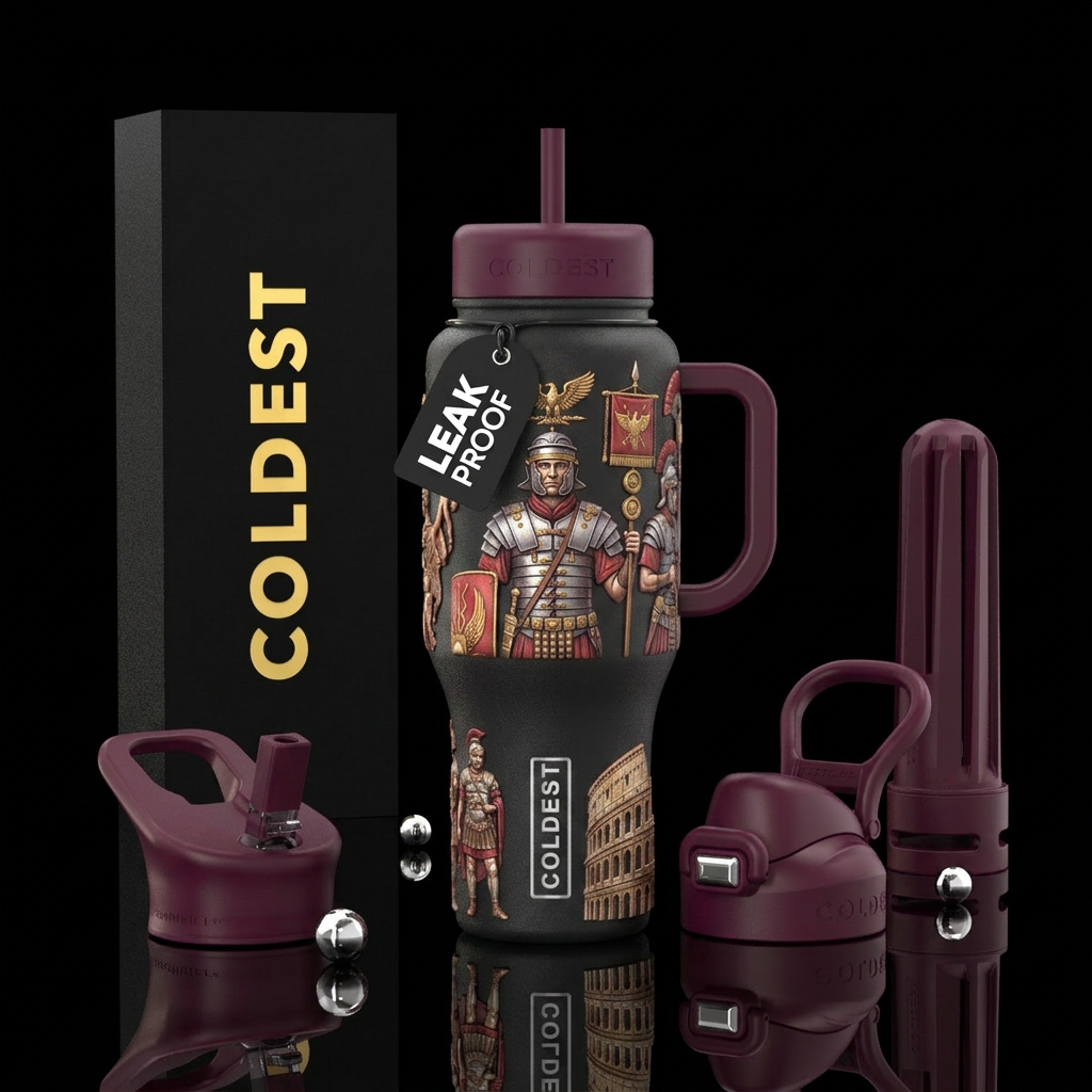 Roman empire water bottle design