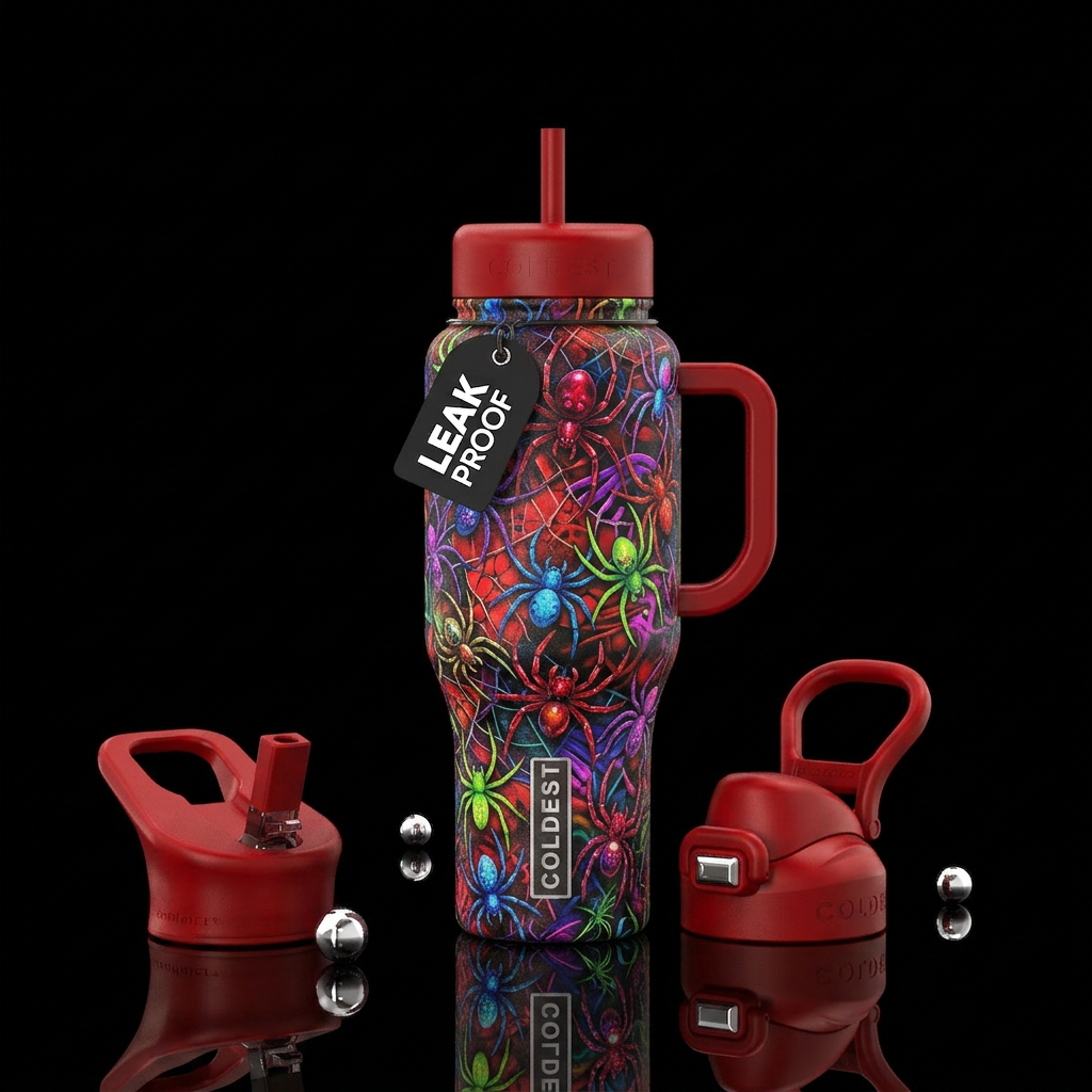 Spiders water bottle design