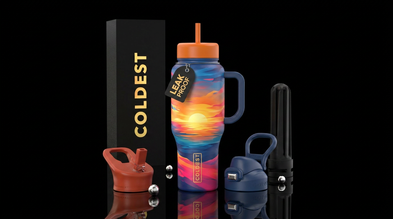 Sunrise water bottle design