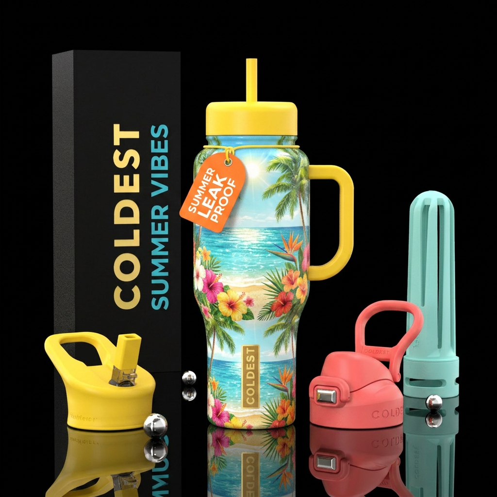 Summer water bottle design