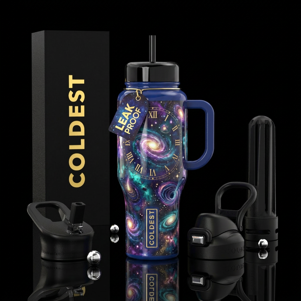 Time and space water bottle design