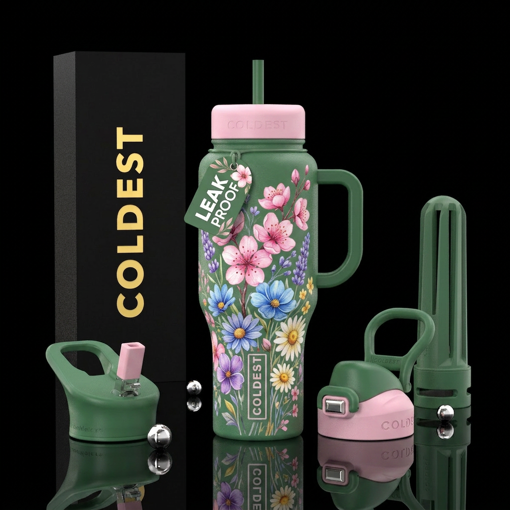 Spring water bottle design