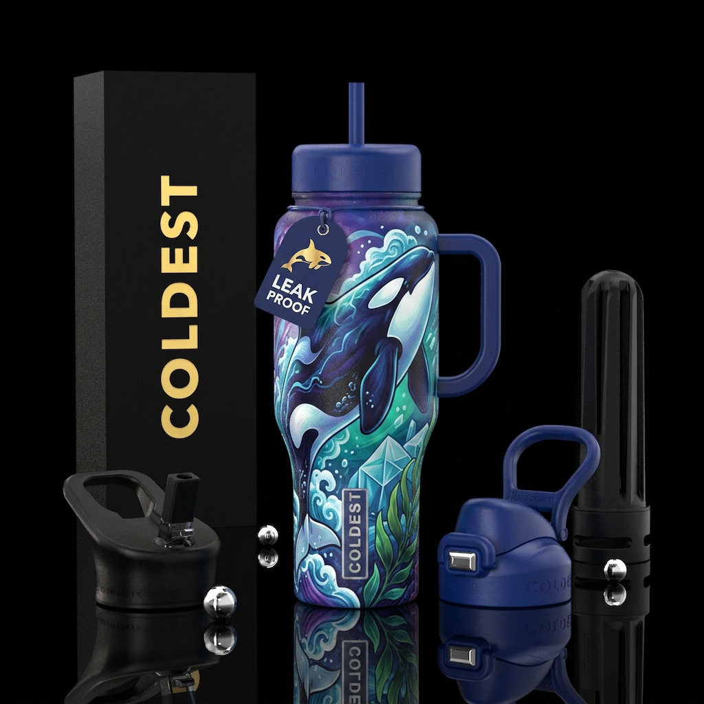 Orca water bottle design