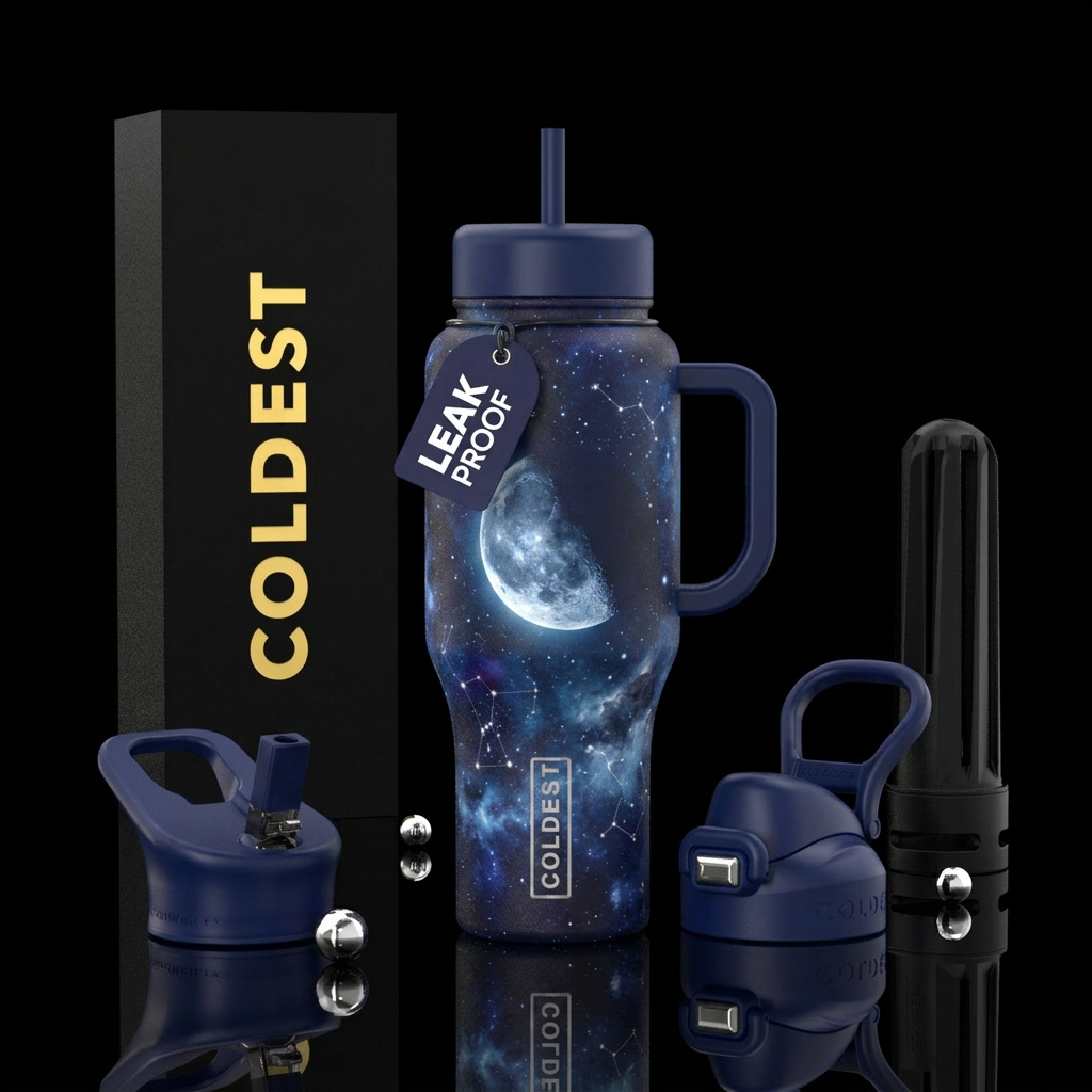 Moonlight water bottle design