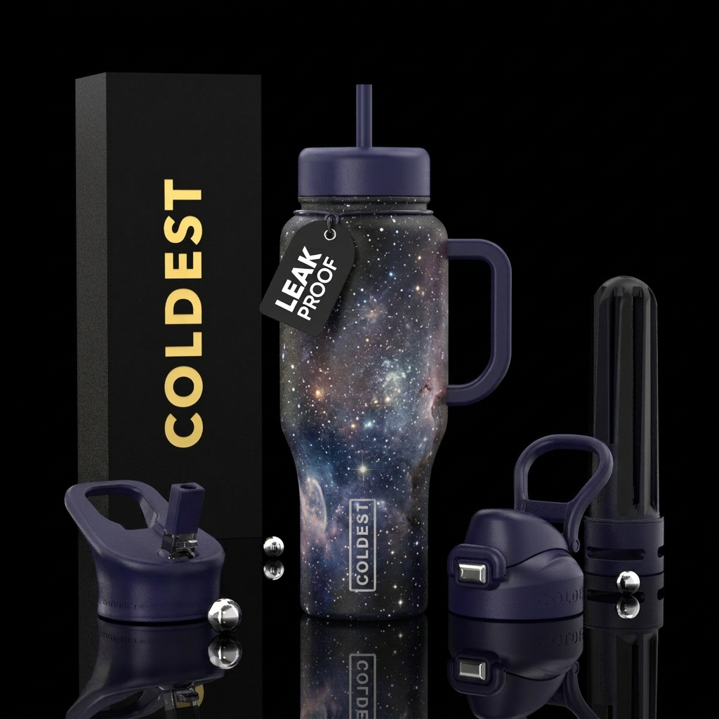 Moonlight water bottle design