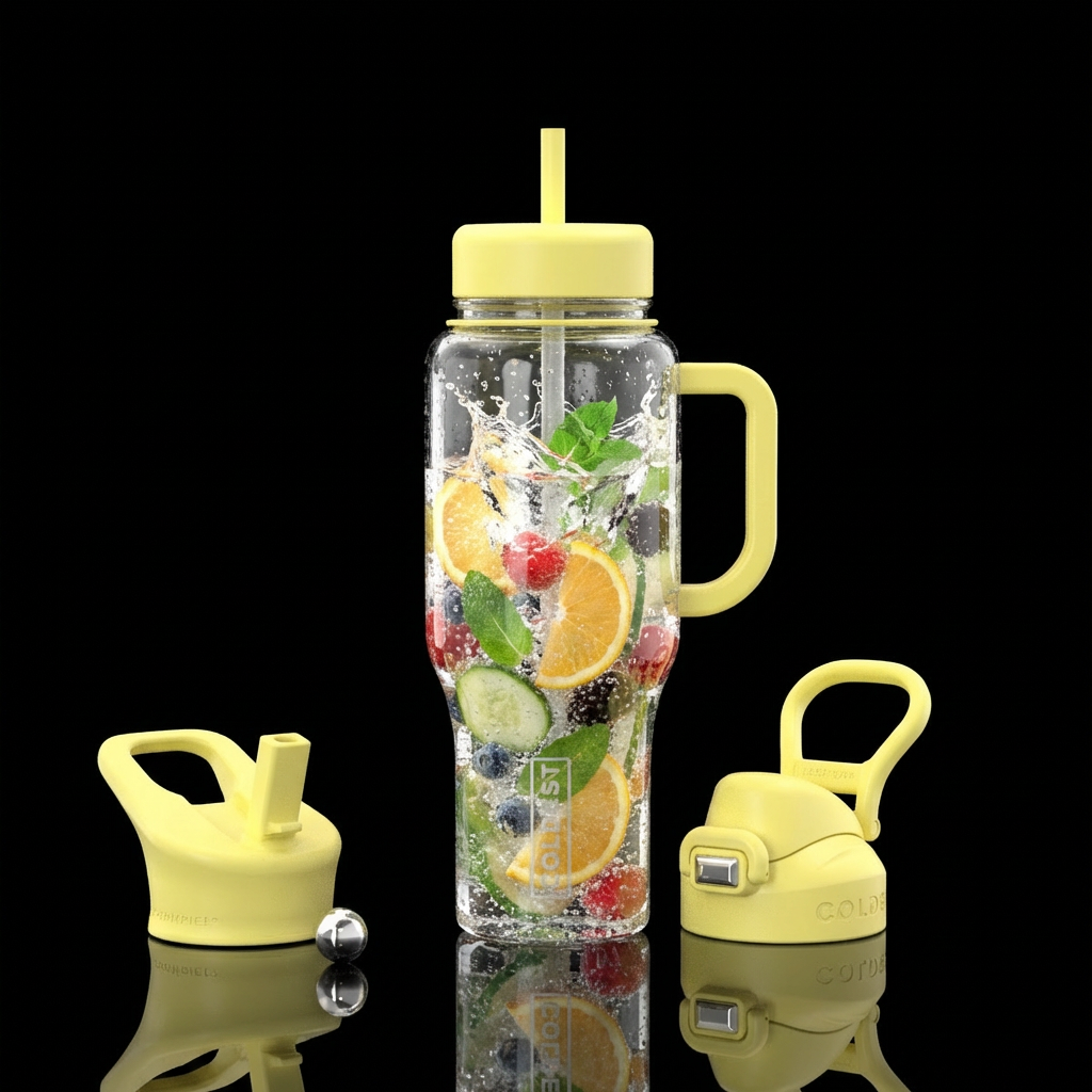 Make bottle appear clear with sparkling water bubb... water bottle design
