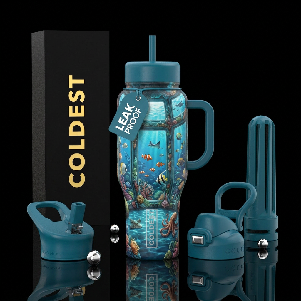 scene with point of view of of someone in a room u... water bottle design