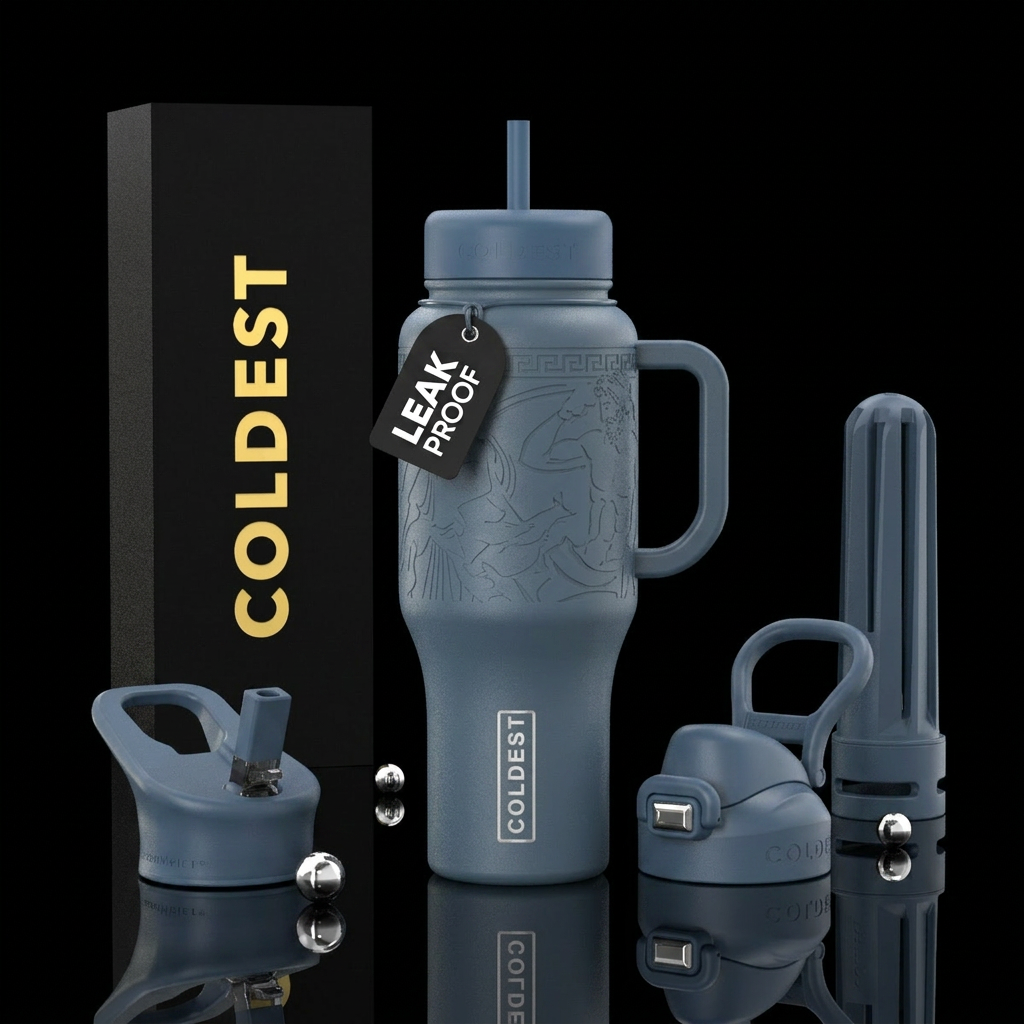Athena's Warriors water bottle design
