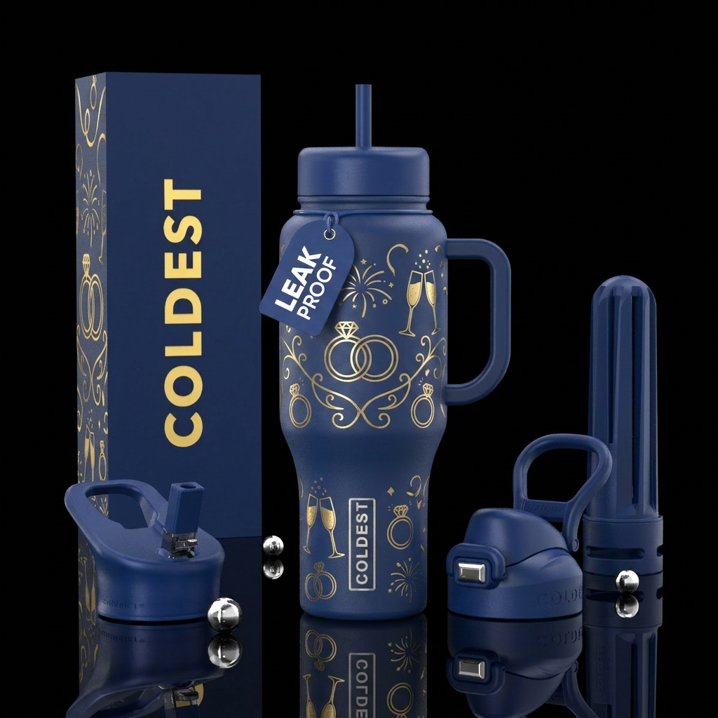 Wedding, engagement, party, celebration water bottle design
