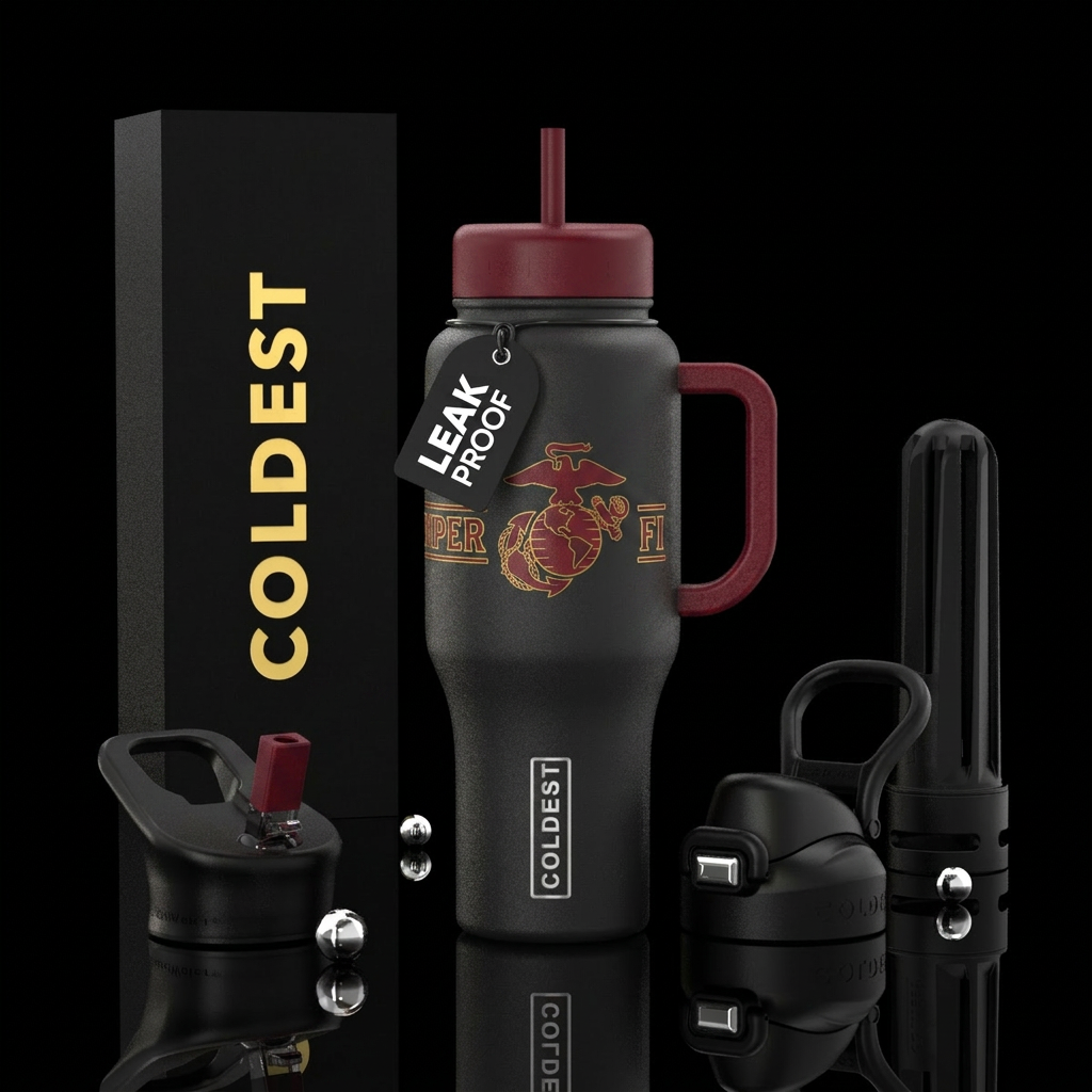 Semper fi water bottle design