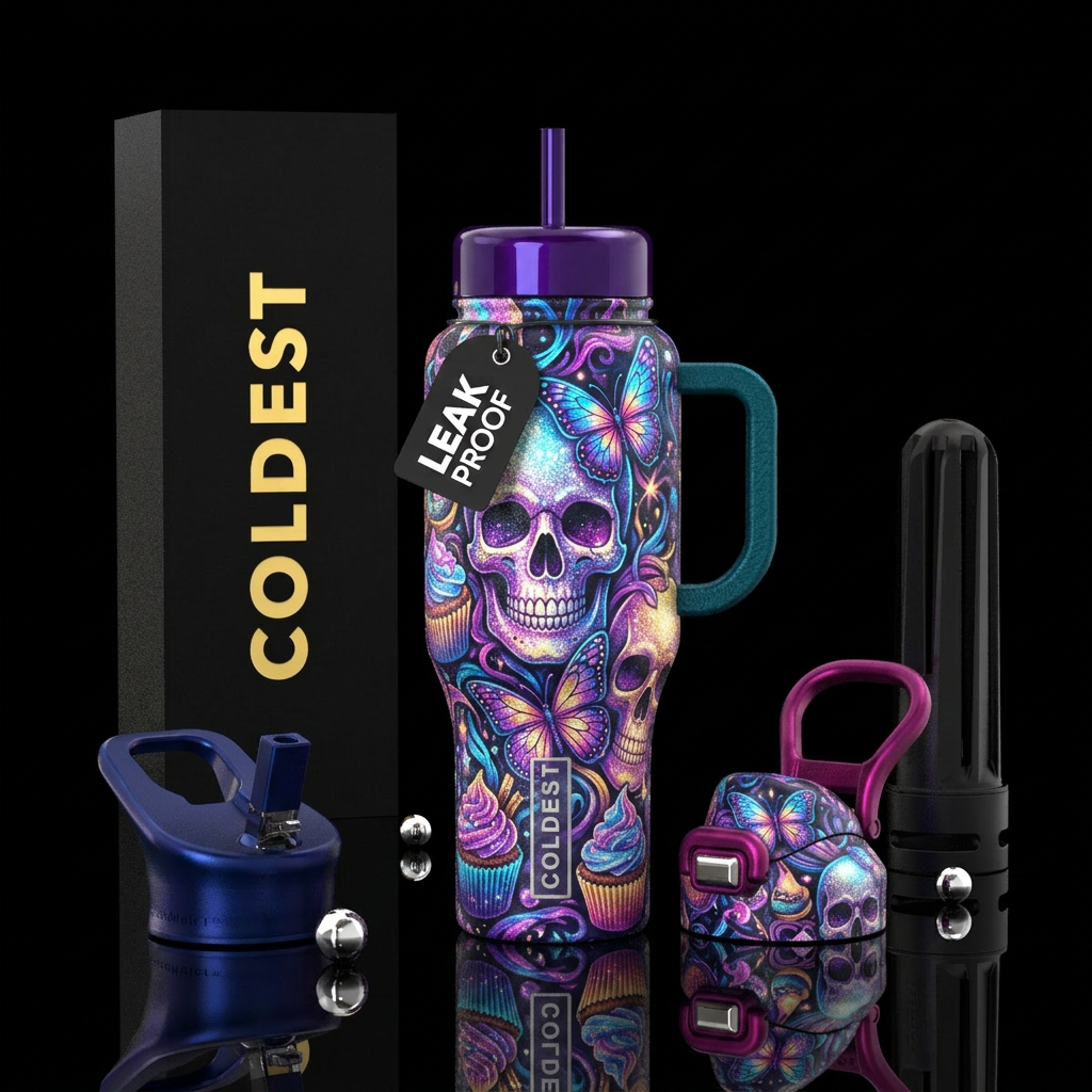 Skullycakes water bottle design