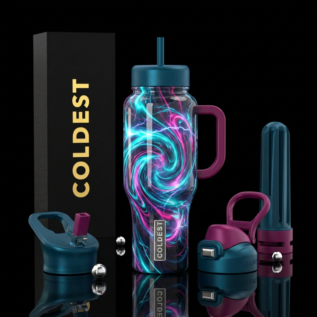 Electric mixture water bottle design