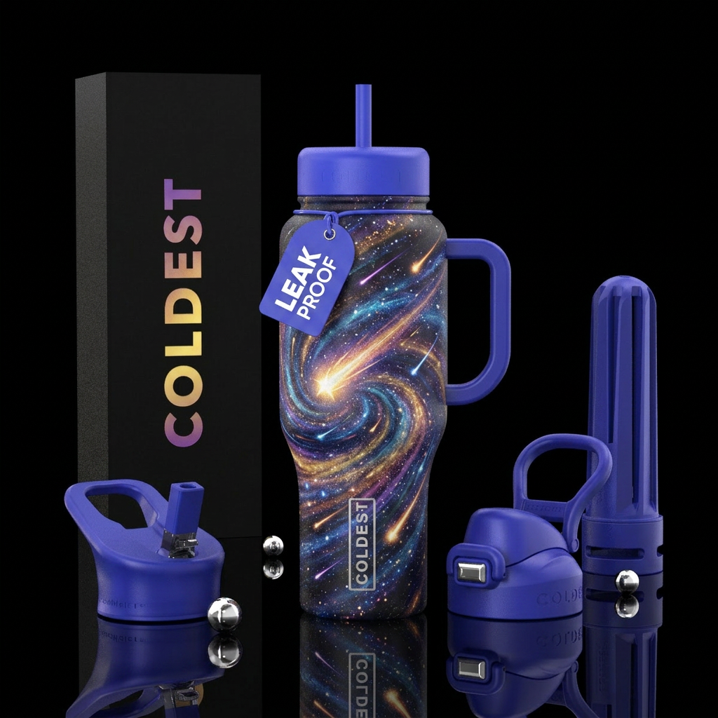 Shooting star water bottle design