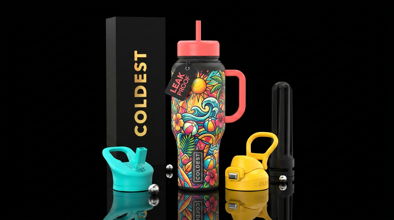 Summer fling water bottle design