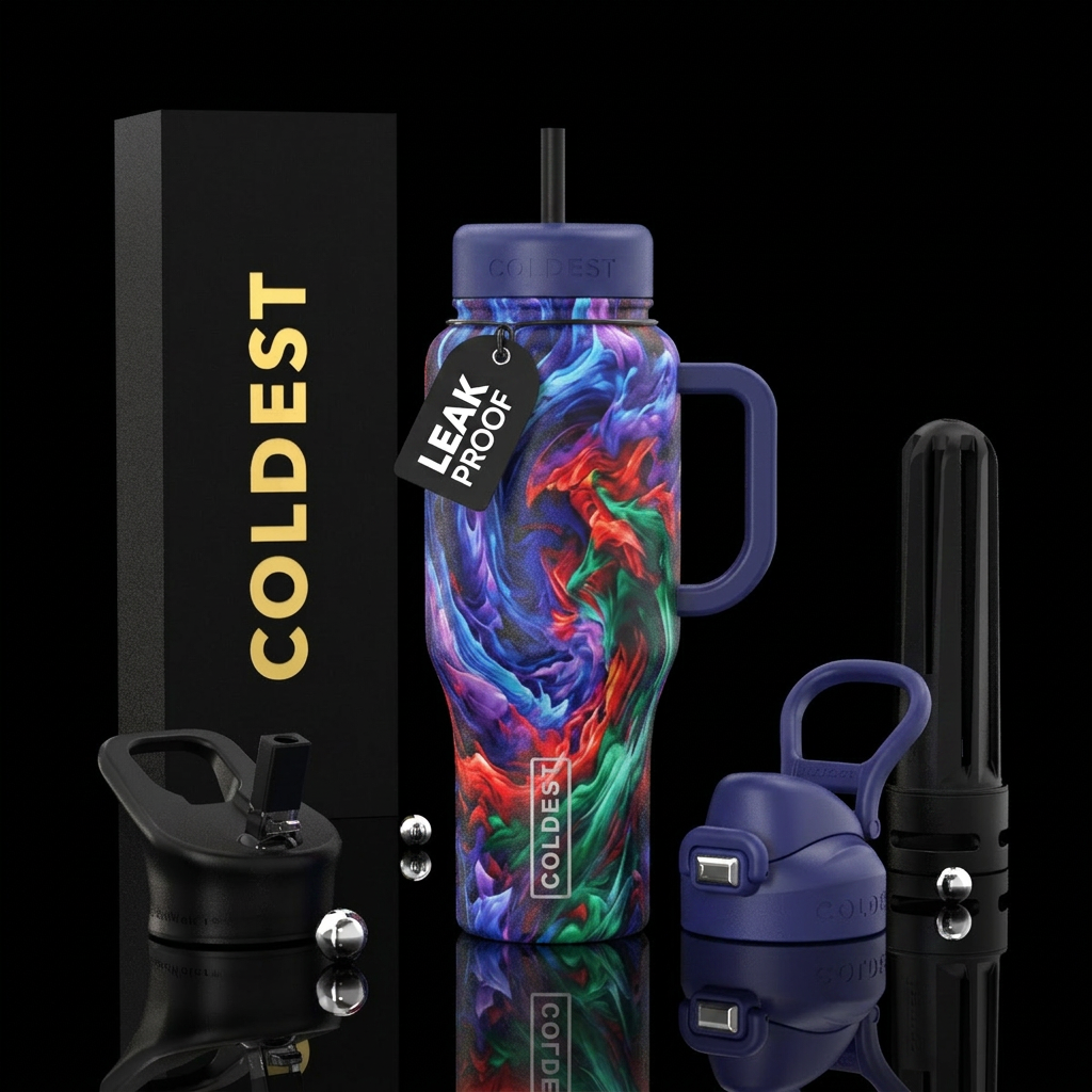 Inner turmoil water bottle design
