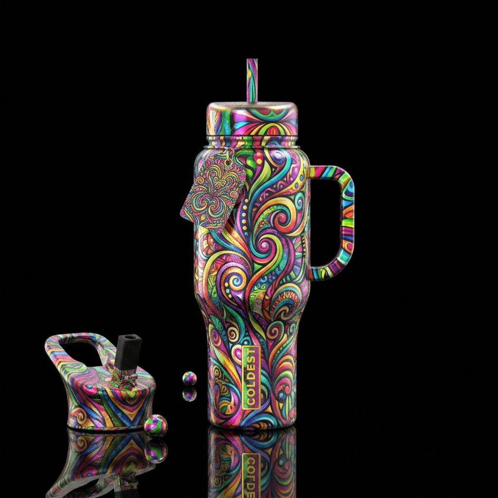 Extravaganza bonanza water bottle design