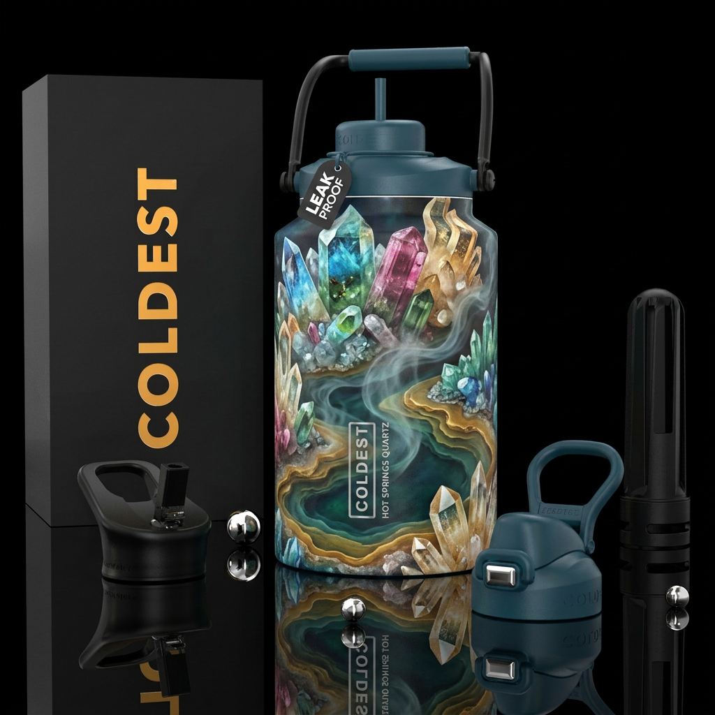 quartz water bottle design