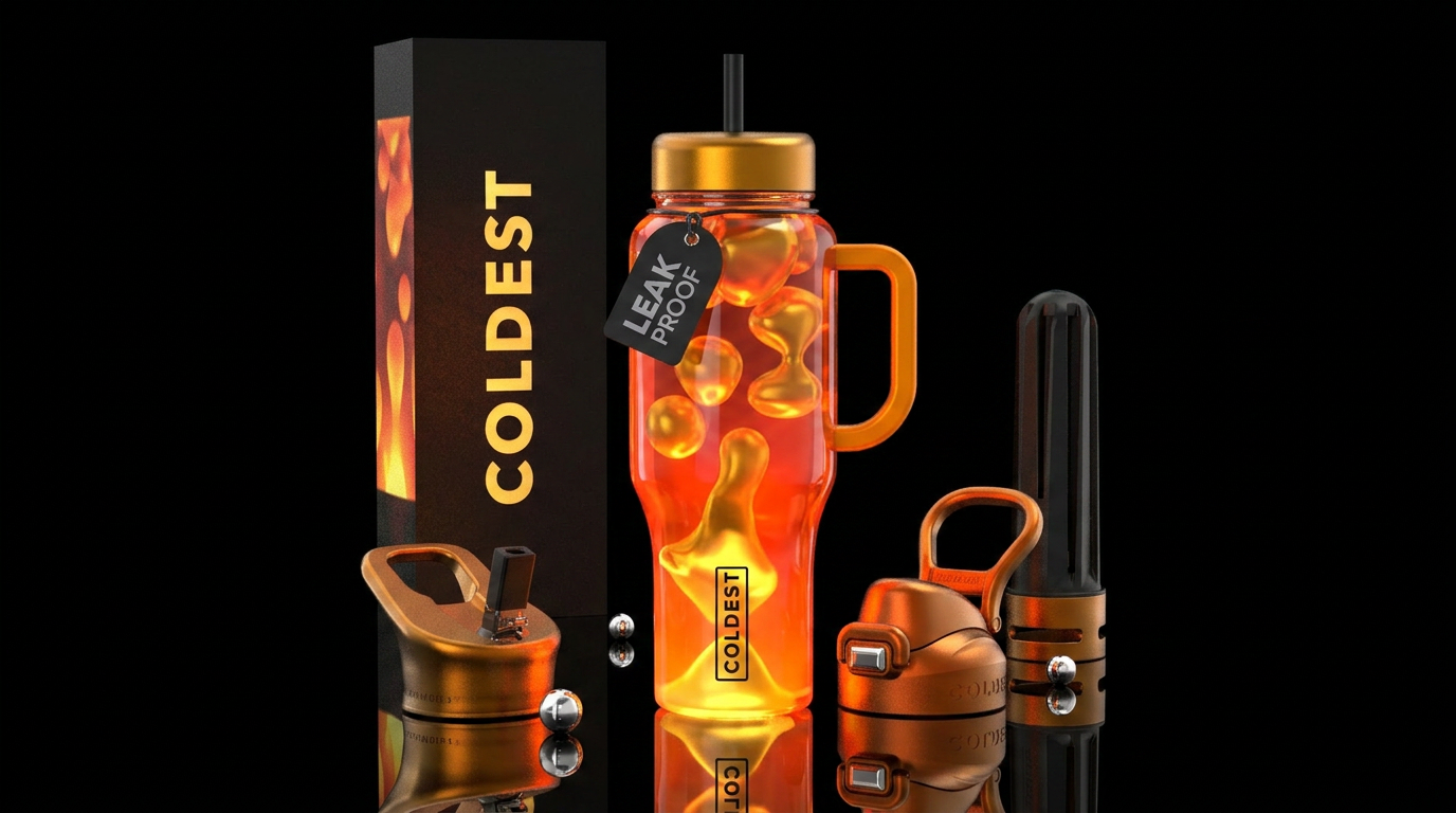 a lava lamp water bottle design