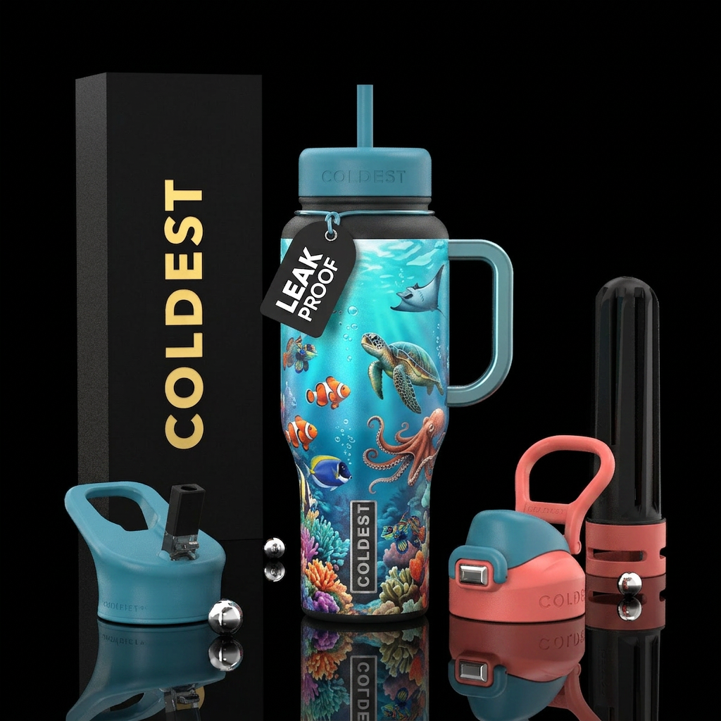 Under the sea water bottle design