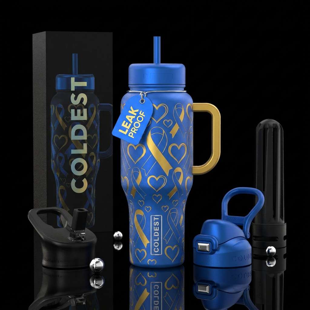 Down Right Loved water bottle design