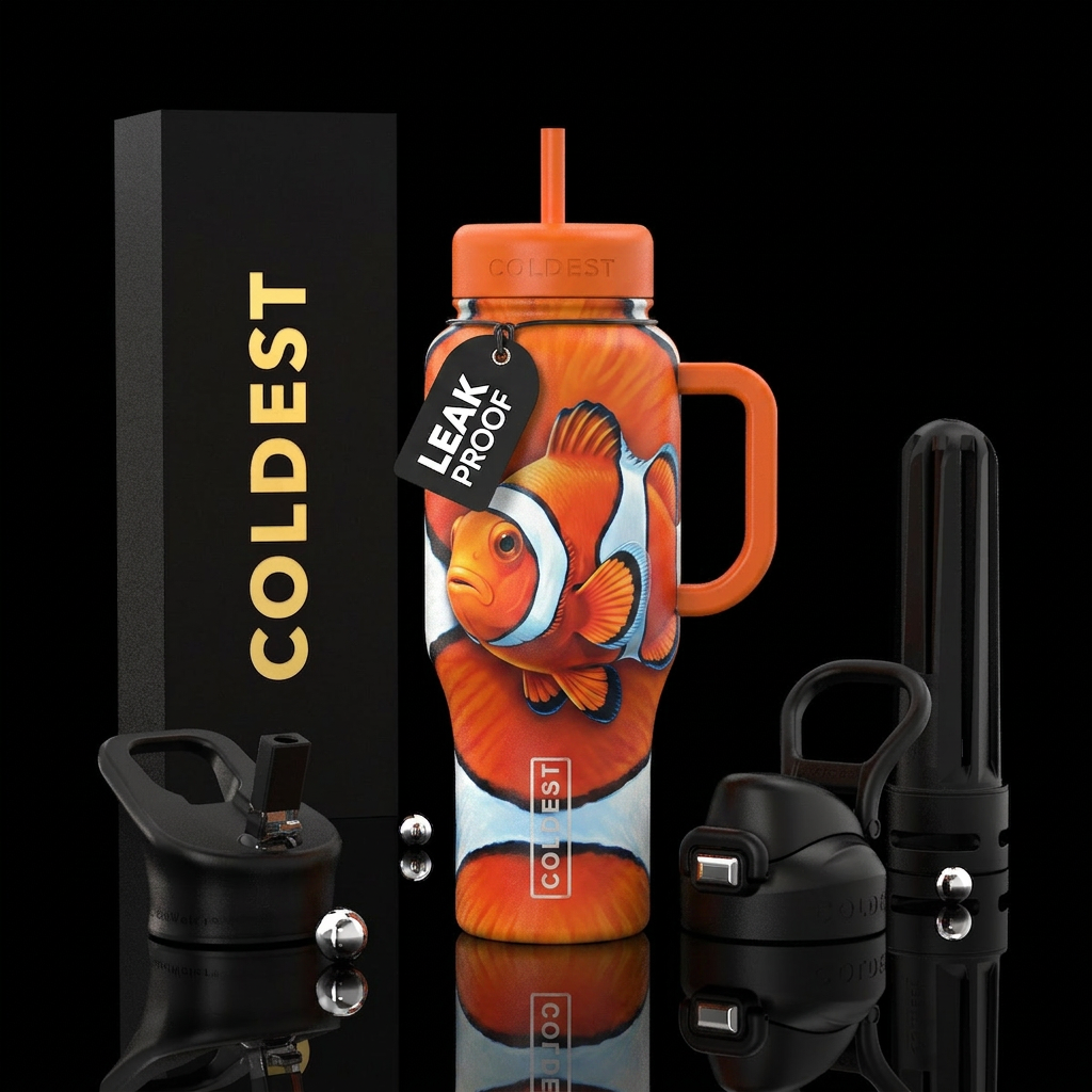 Clown fish water bottle design
