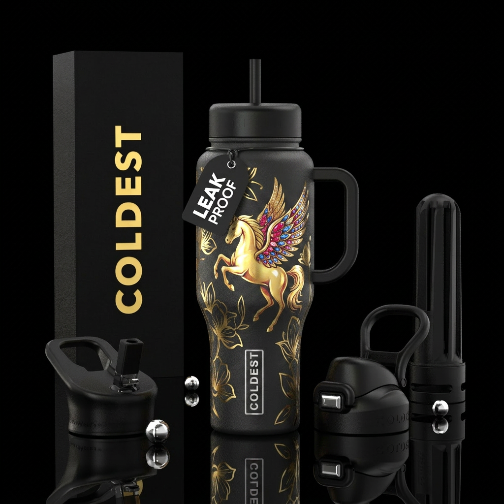 Pegasus water bottle design