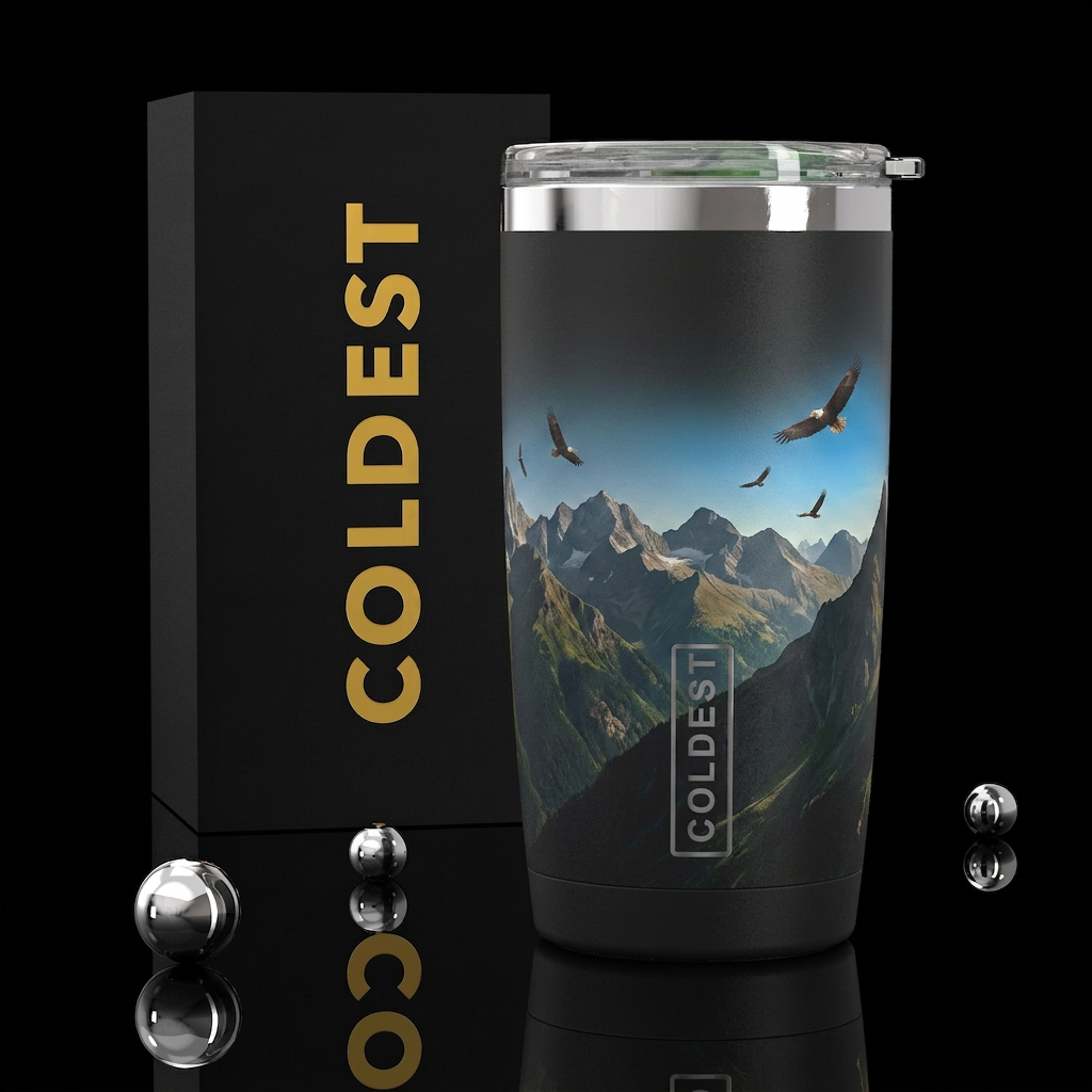 Let Eagles Soar water bottle design