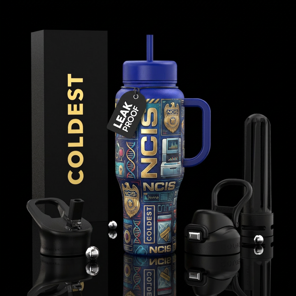 NCIS water bottle design