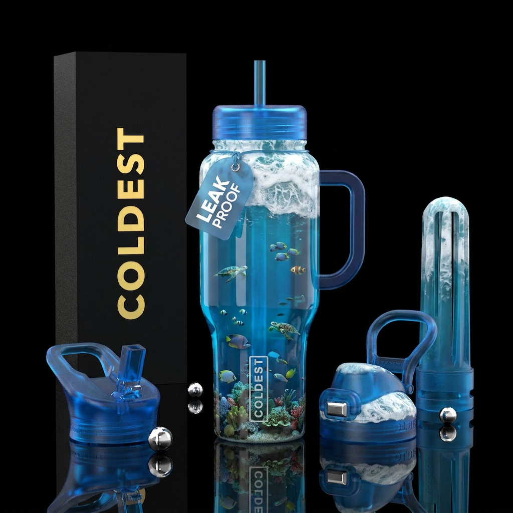Under the Sea water bottle design