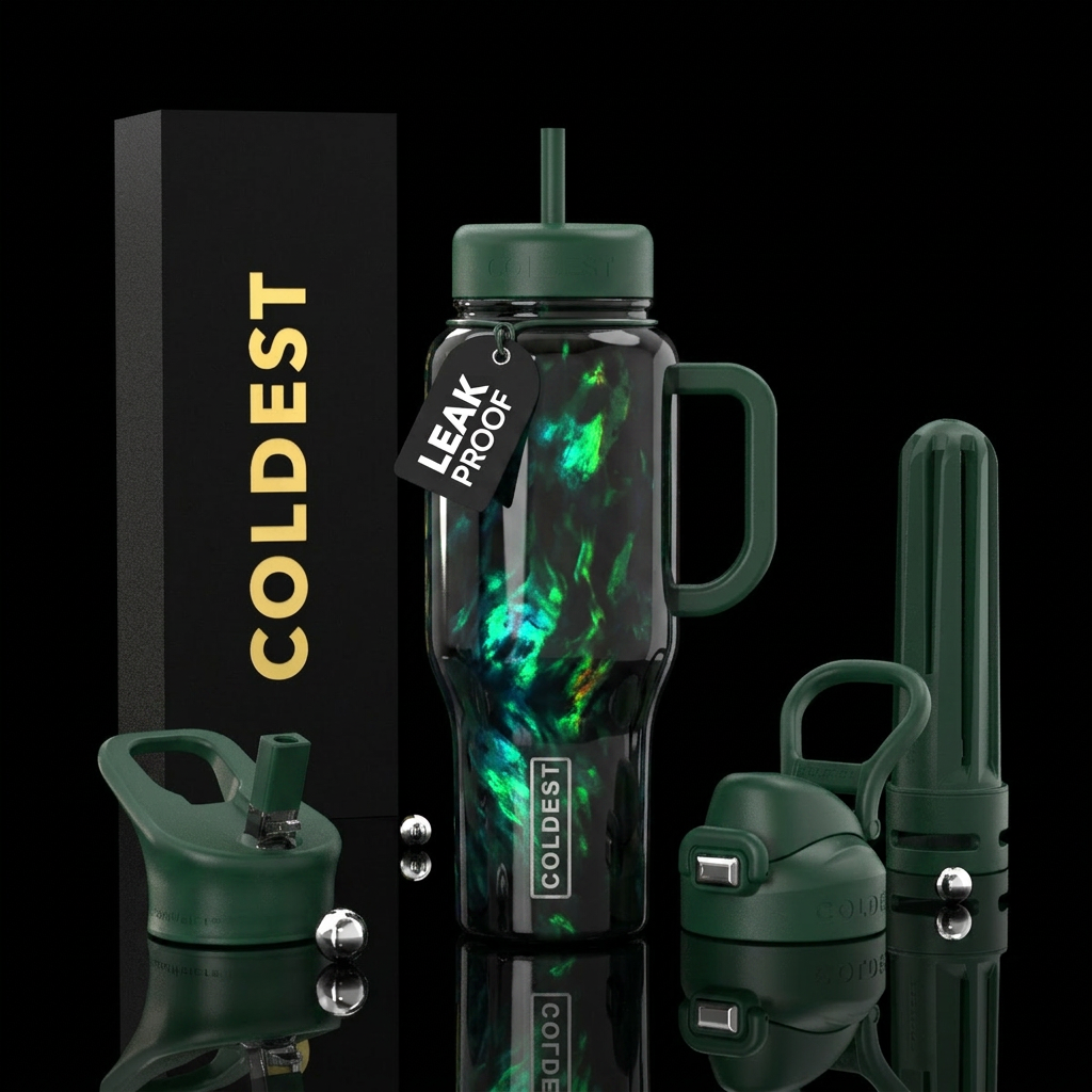 Emerald Opal water bottle design