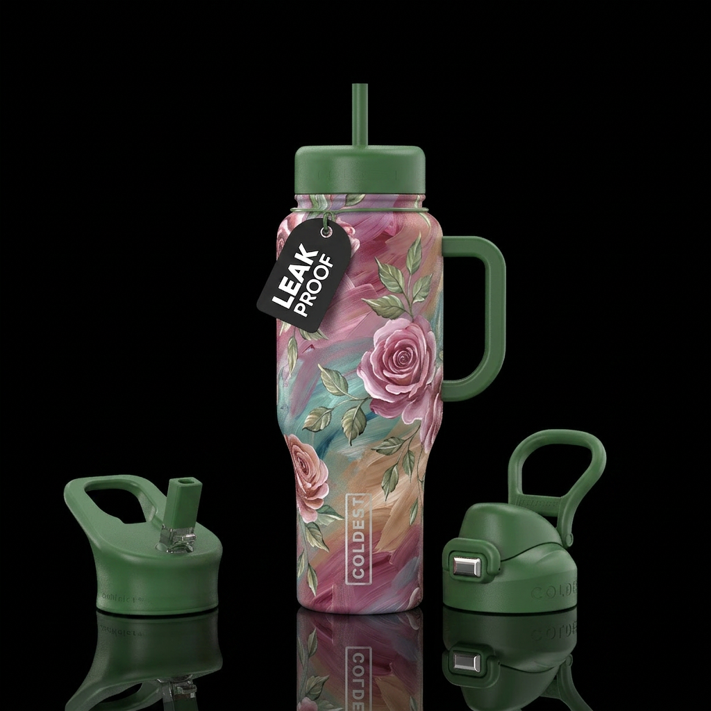Painted Garden water bottle design