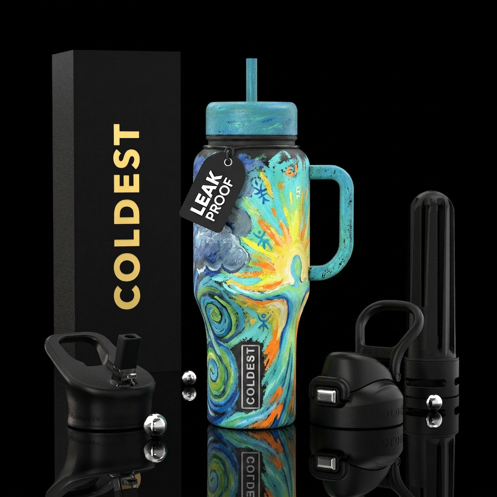 Anxiety water bottle design