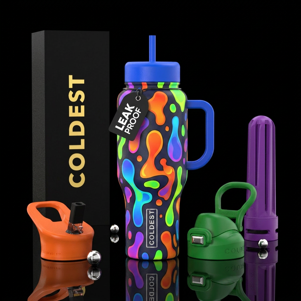 Flow water bottle design