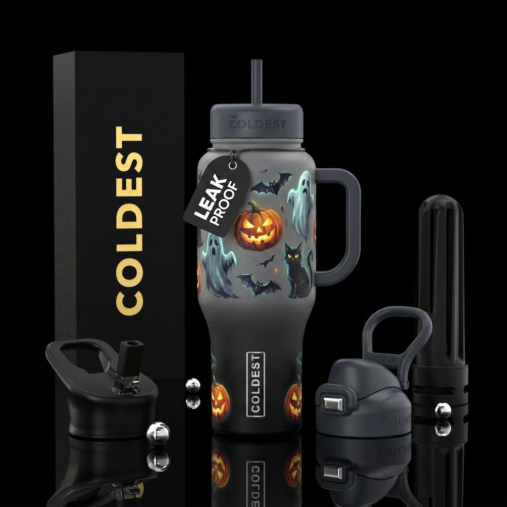 Spooky Glow water bottle design