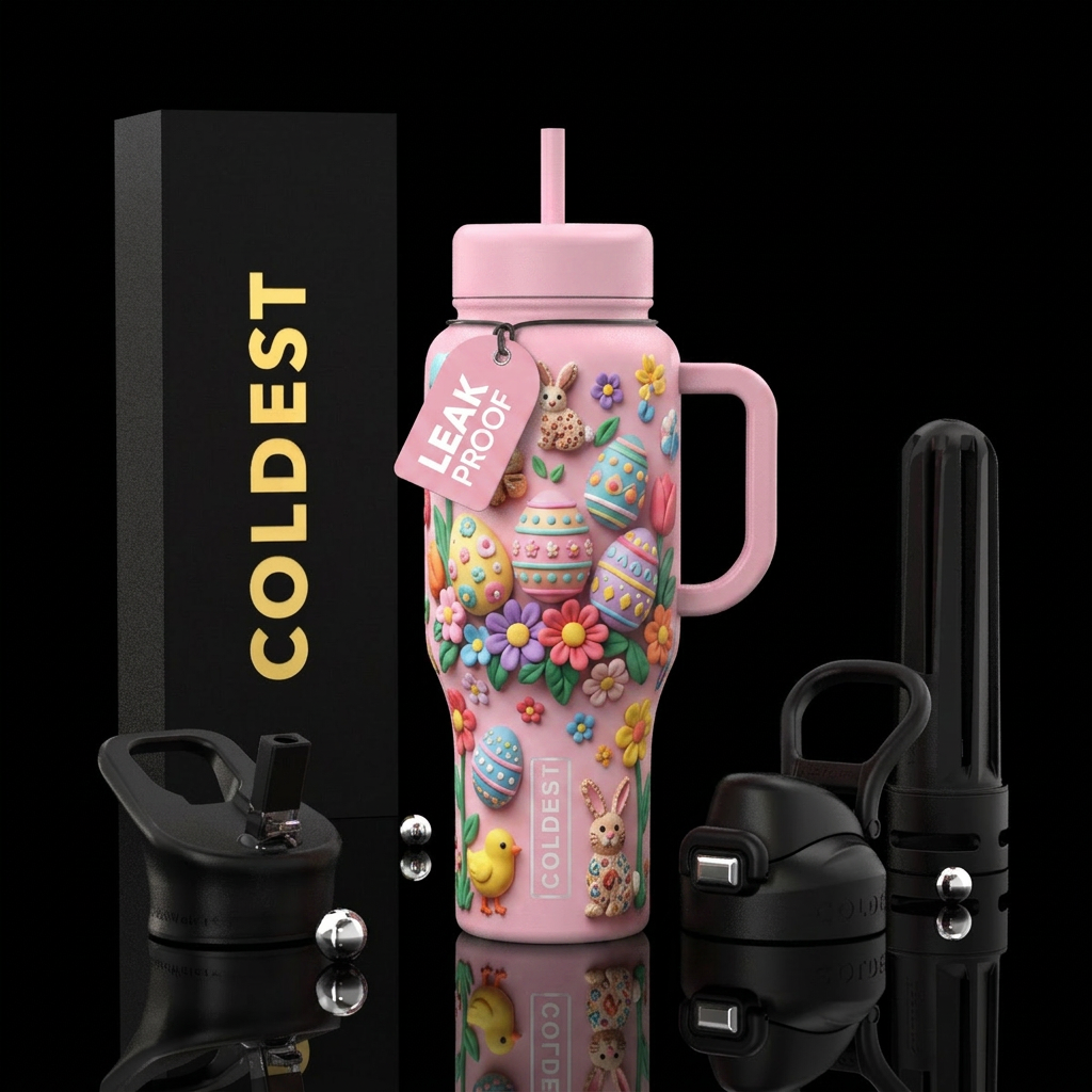 Easter Bloom water bottle design