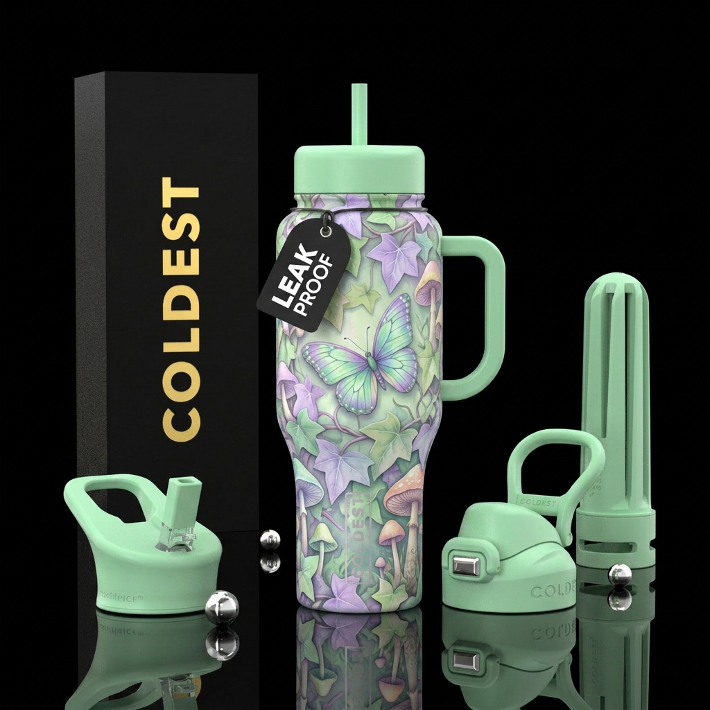 Noni's Garden water bottle design