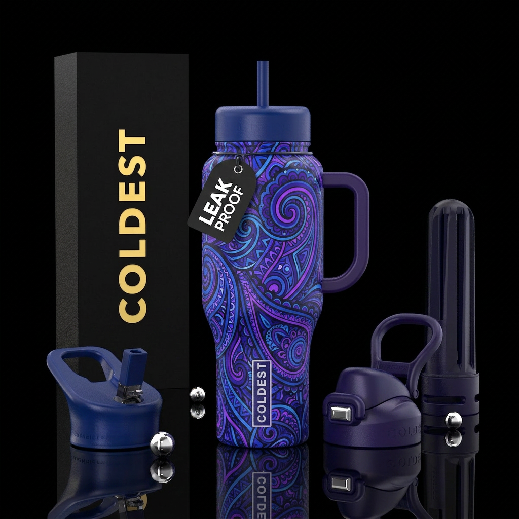 Noni's Paisley water bottle design